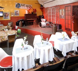 Dotha's Juke Joint with stage for banquet     