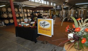 On site catering at wine tasting            