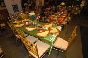 Place setting for birthday party     