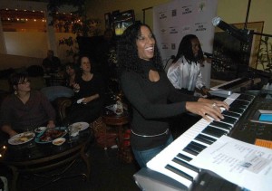 Victoria Theodore on keyboards       